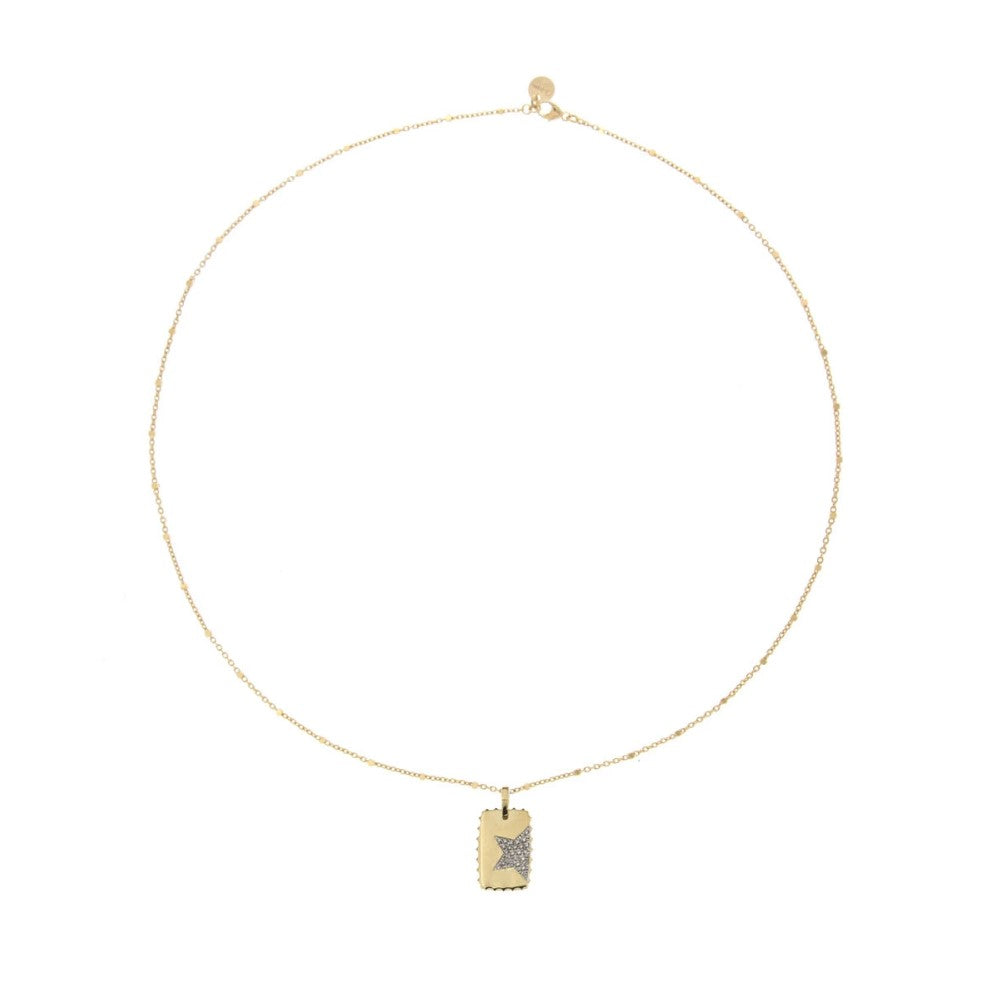 Girocollo Rue Des Mille Medaglia Stella - Catena e Punto GRZ-009RTSTE