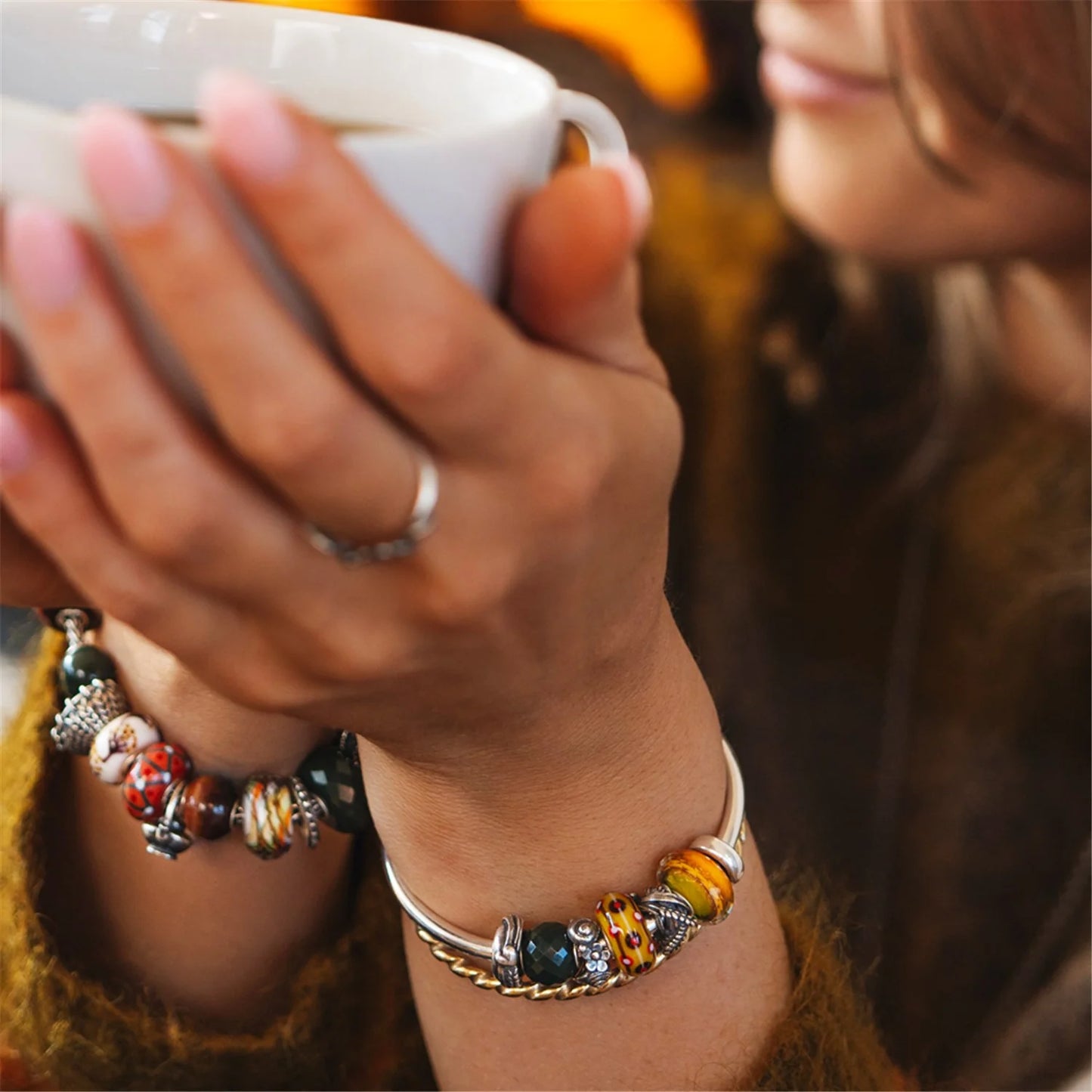 Silver Bead Ring Butterfly in Flight THUN by Trollbeads® - I Love Freedom TAGBE-10242EC
