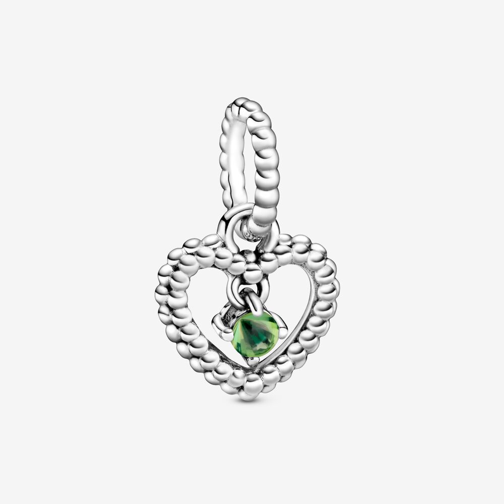 Charm Pendente Pandora A Cuore Verde Primavera Decorato Con Sfere 798854C10