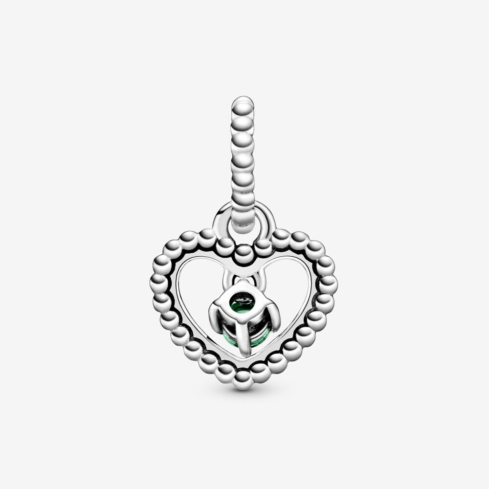 Charm Pendente Pandora A Cuore Verde Primavera Decorato Con Sfere 798854C10