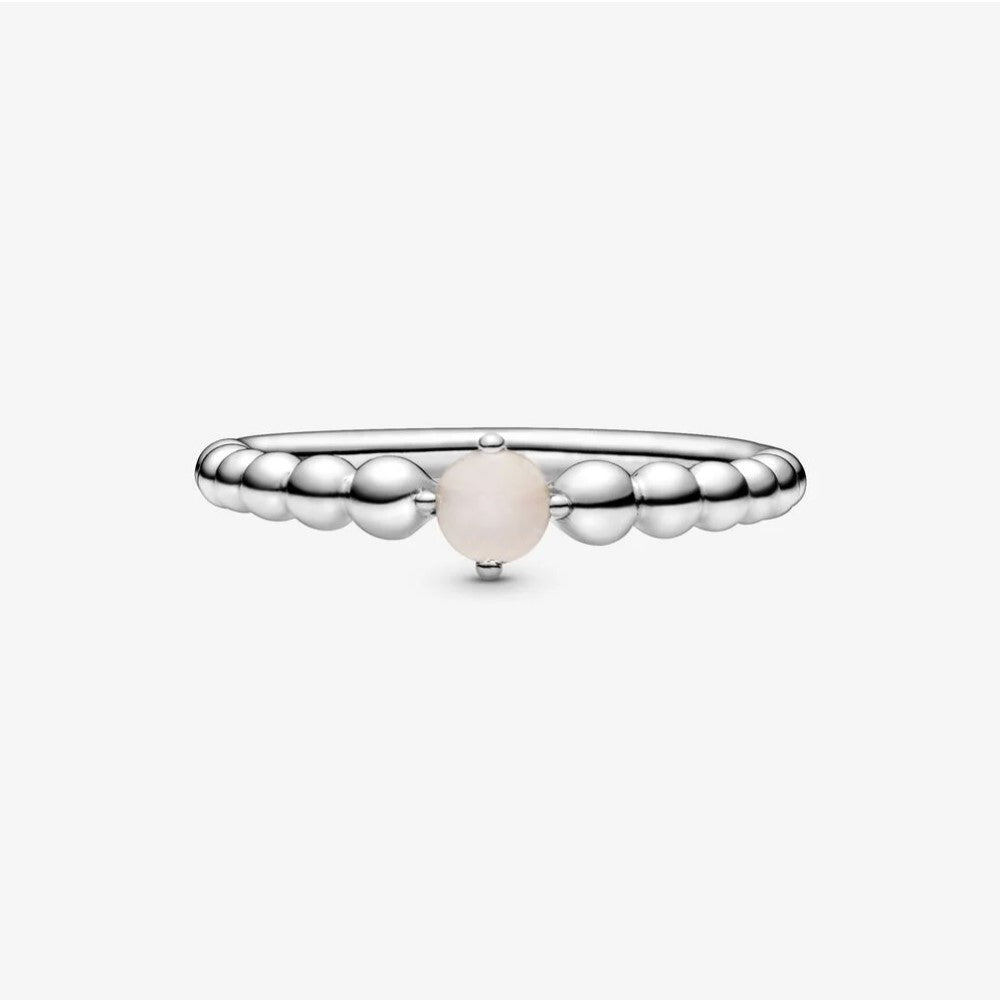 Anello Pandora Rosa Cipria Decorato con Sfere 198867C06