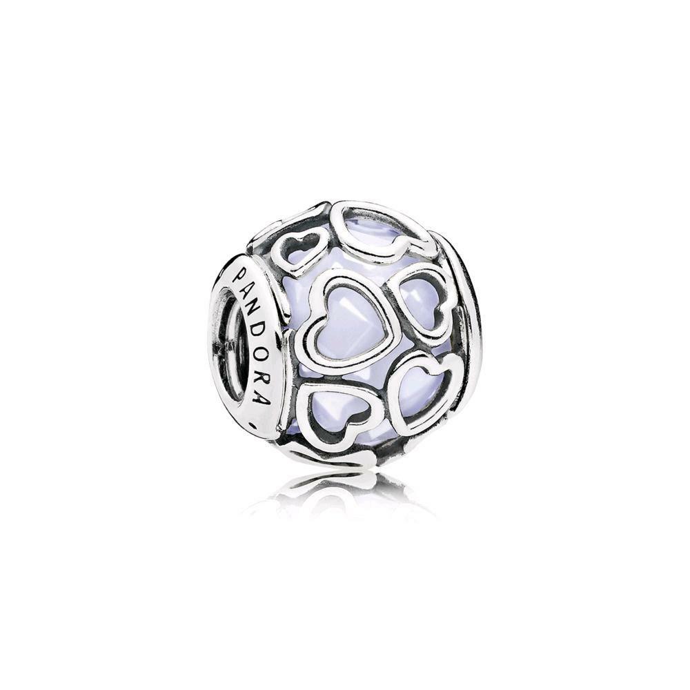 Pandora Open Your Heart Charm White Opalescent 792036NOW