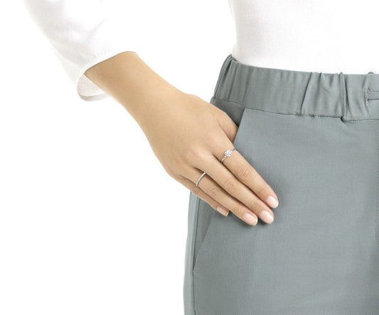 Set Anelli Swarovski I Do Round