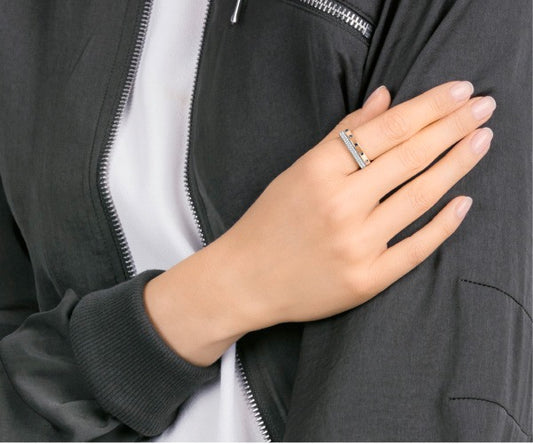 Anello Swarovski Doppio Hint