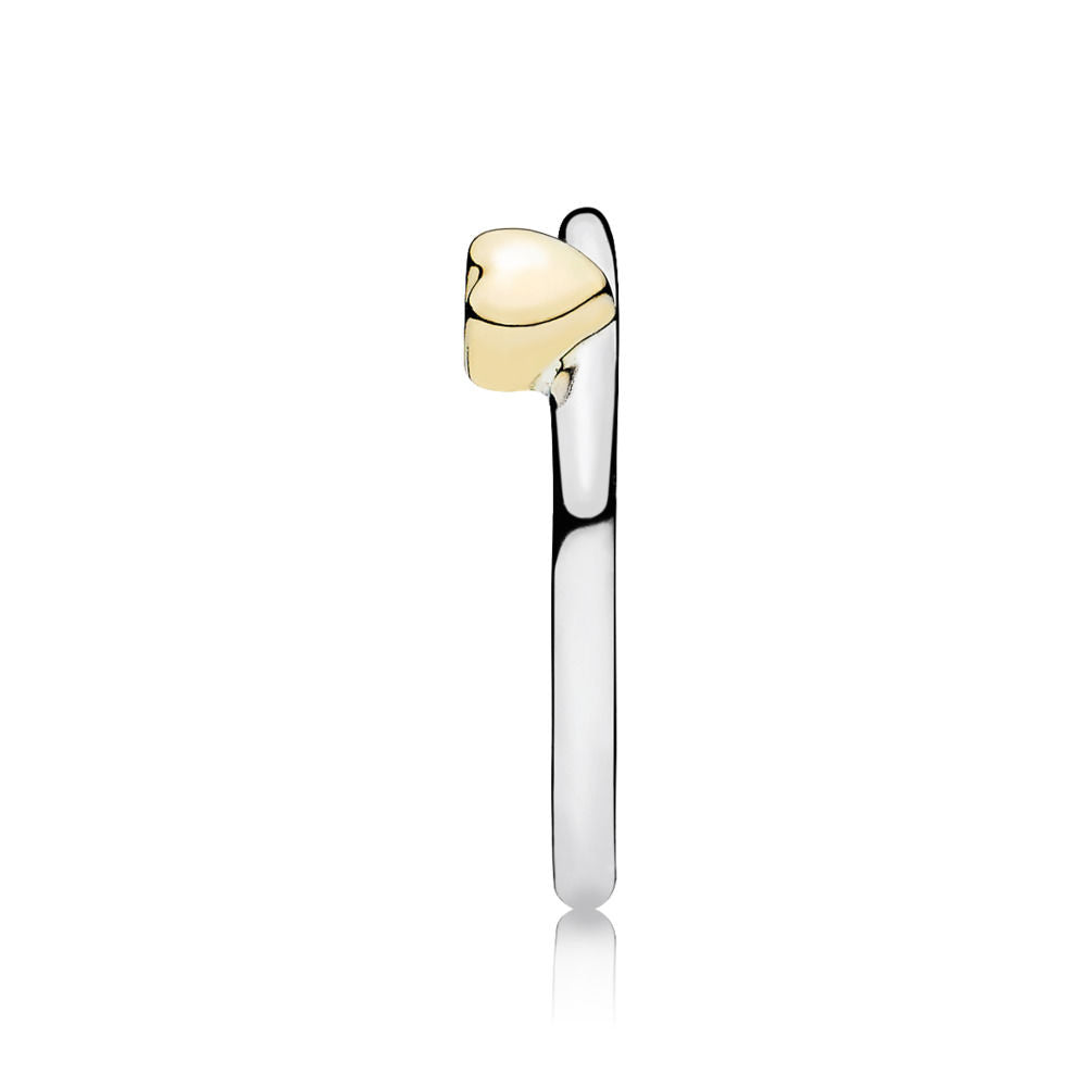Anello Pandora Cuore Bicolore 196548
