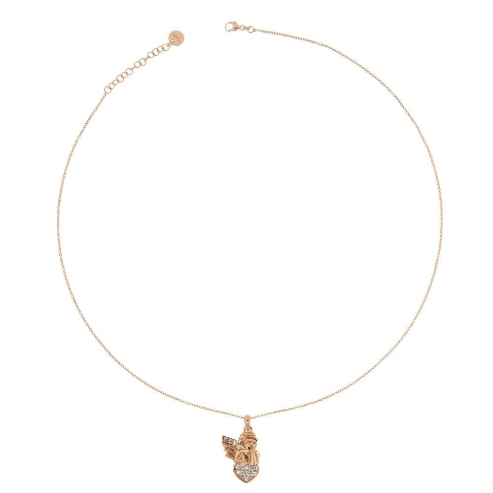 Girocollo Rue Des Mille Con Soggetto Zirconi Angioletto GRZ-007-ANG