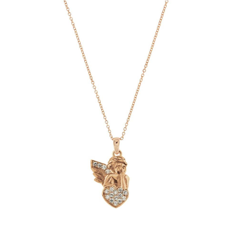 Girocollo Rue Des Mille Con Soggetto Zirconi Angioletto GRZ-007-ANG