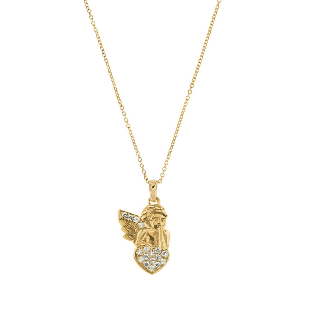 Girocollo Rue Des Mille Con Soggetto Zirconi Angioletto GRZ-007-ANG