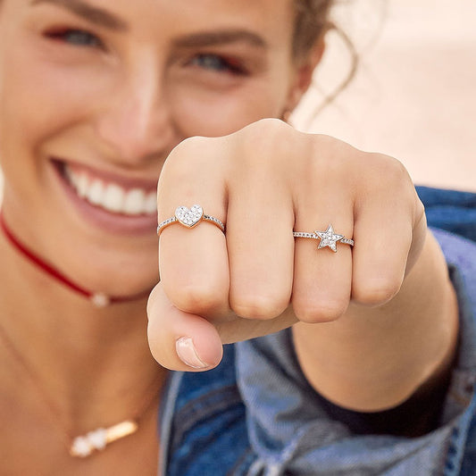 Anello Rue des Mille Zirconi Cuore ANZ-004-CUO