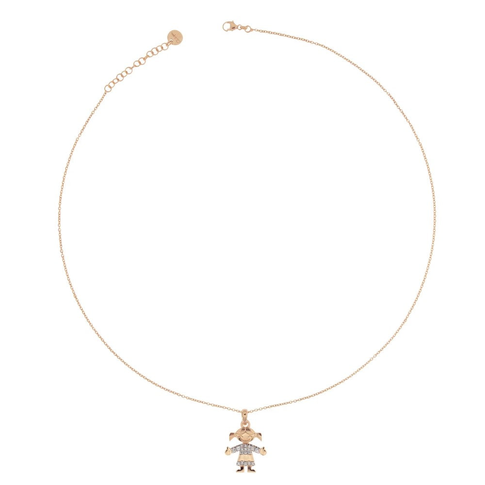 Girocollo Rue Des Mille Con Soggetto Zirconi Bimba GRZ-007-BIMBA