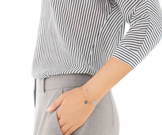 Braccialetto Swarovski Set Crystal Wishes Evil Eye 5272256