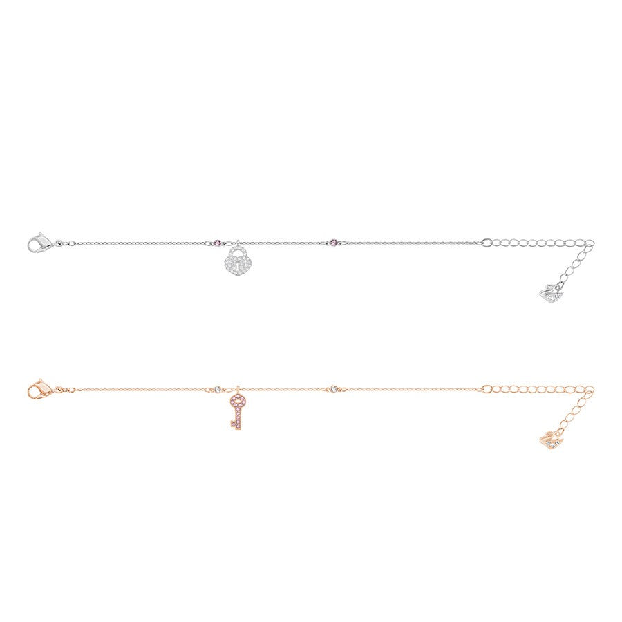 Braccialetto Swarovski Set Crystal Wishes Key 5272251