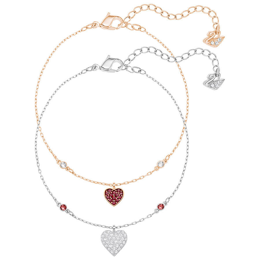 Swarovski Bracelet Set Crystal Wishes Heart 5272249