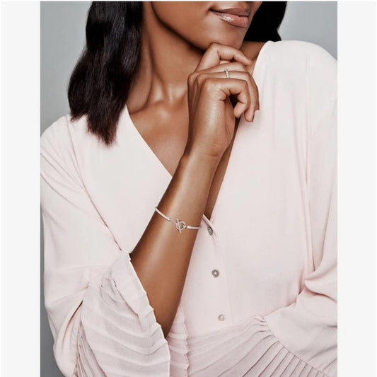 Bracciale Pandora Moments con Maglia Snake e Barretta a T 599082C00