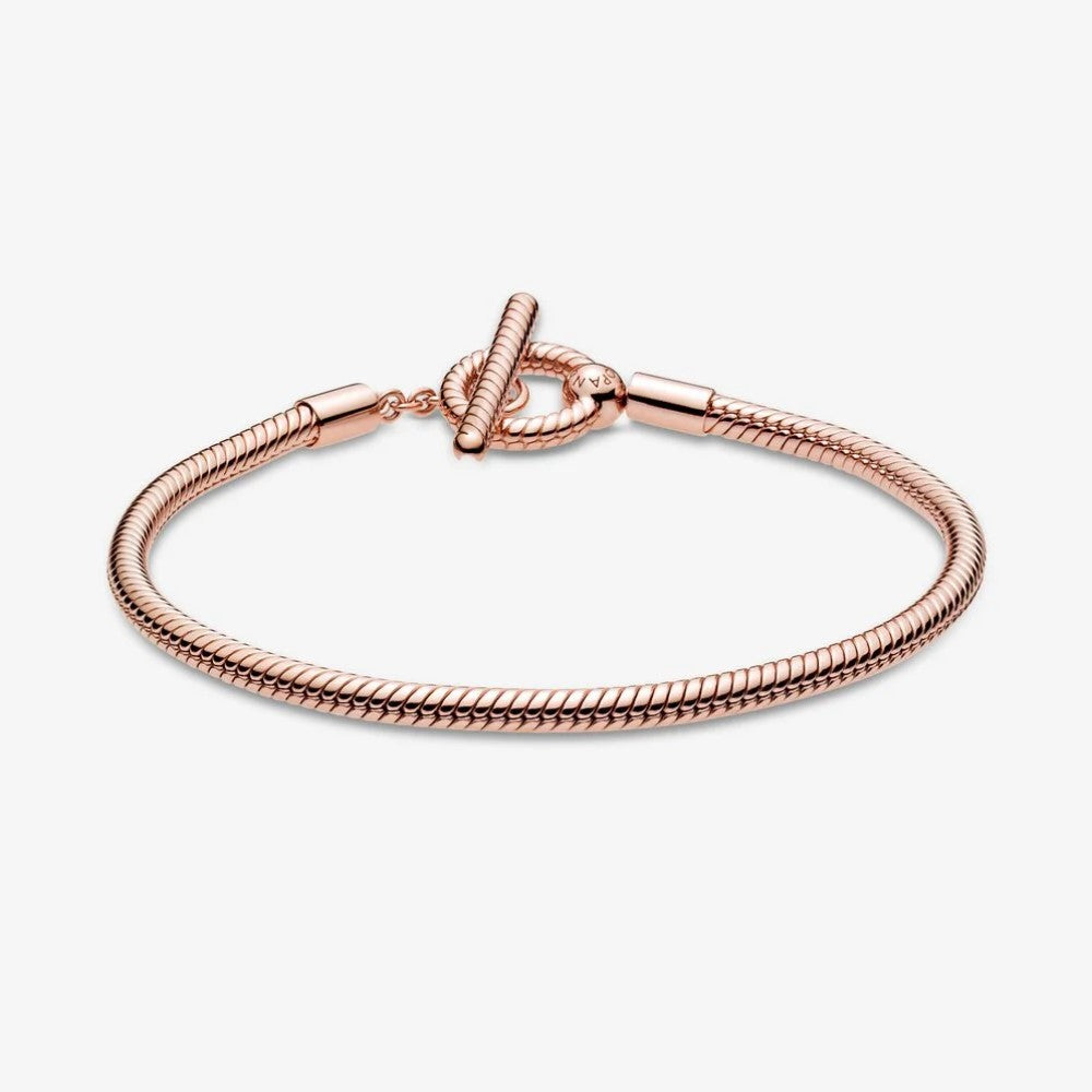 Bracciale Pandora Moments con Maglia Snake e Barretta a T 589087C00