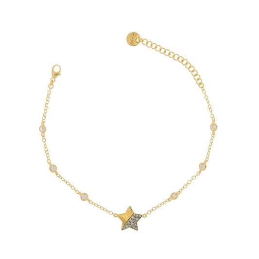 Bracciale Rue Des Mille Castoni Stella Zirconi BRZ-007 STE