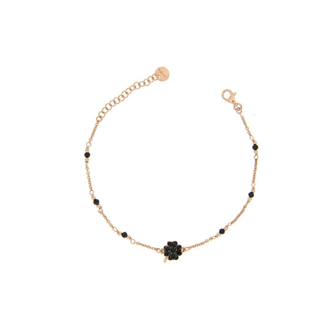 Bracciale Catenella Rue Des Mille Quadrifoglio BRZ-001-QUAD
