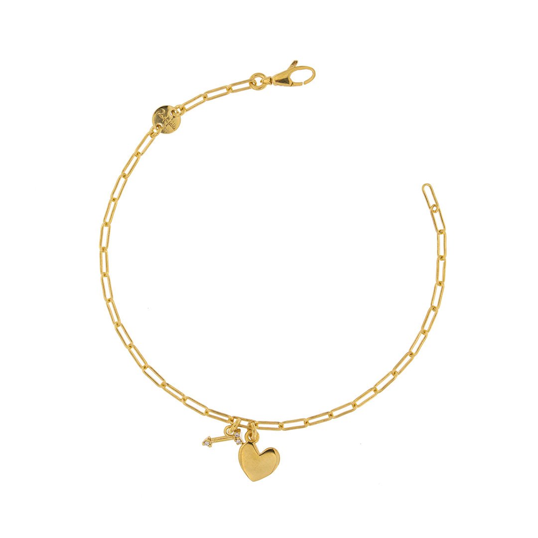 Bracciale Catenella Rue des Mille 2 Soggetti Lastra e Zirconi BRZ-201