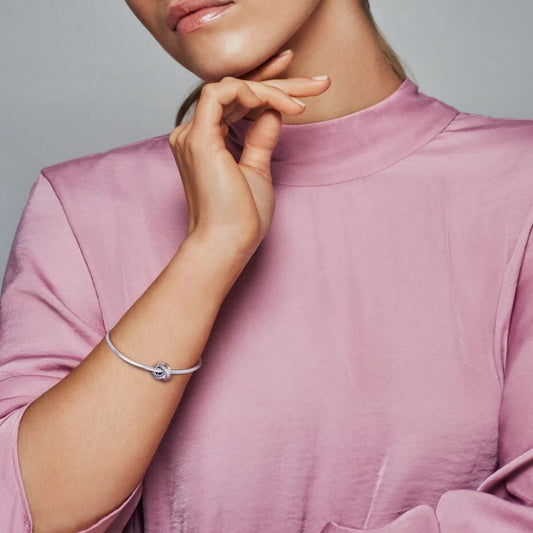 Pandora Logo and Hearts Spacer Charm 799035C00