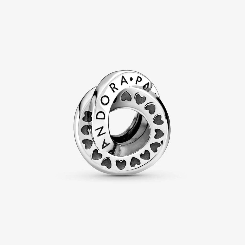 Pandora Logo and Hearts Spacer Charm 799035C00