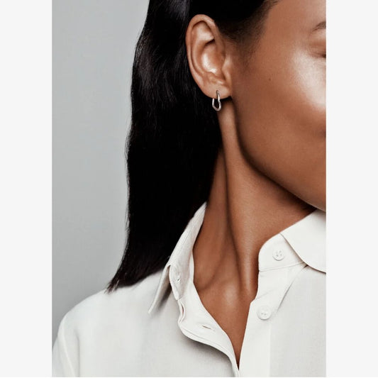 Orecchini a Cerchio Pandora Cuori Asimmetrici 298307C00