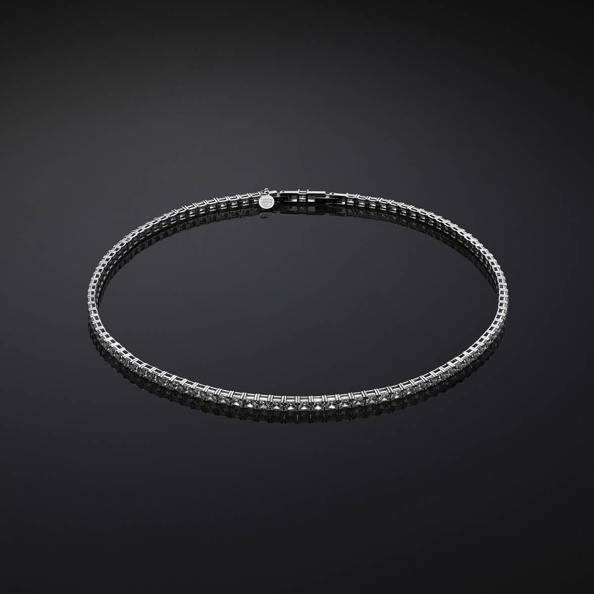 Chiara Ferragni Classic J19avj07 Ασημένιο Κολιέ Με Πέτρες