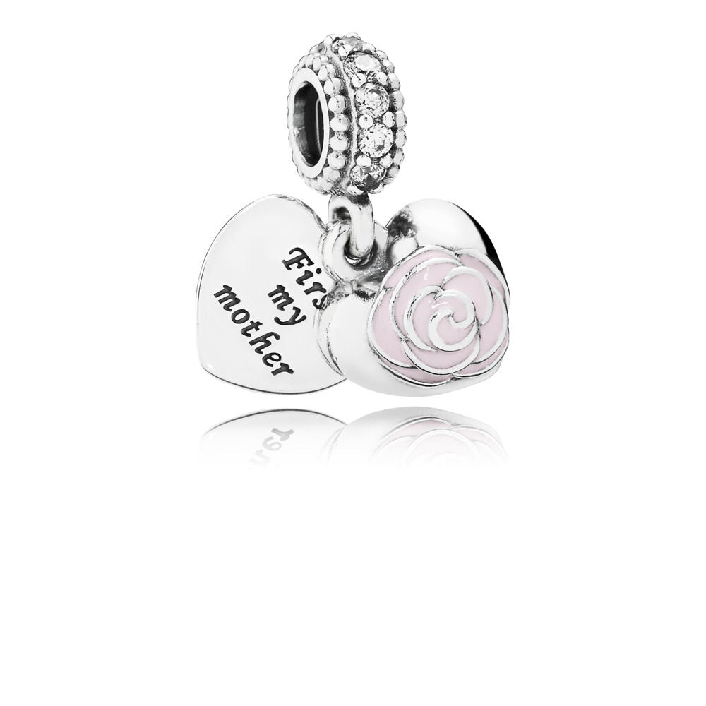 Pandora Mother's Rose Pendant Charm 791528EN40