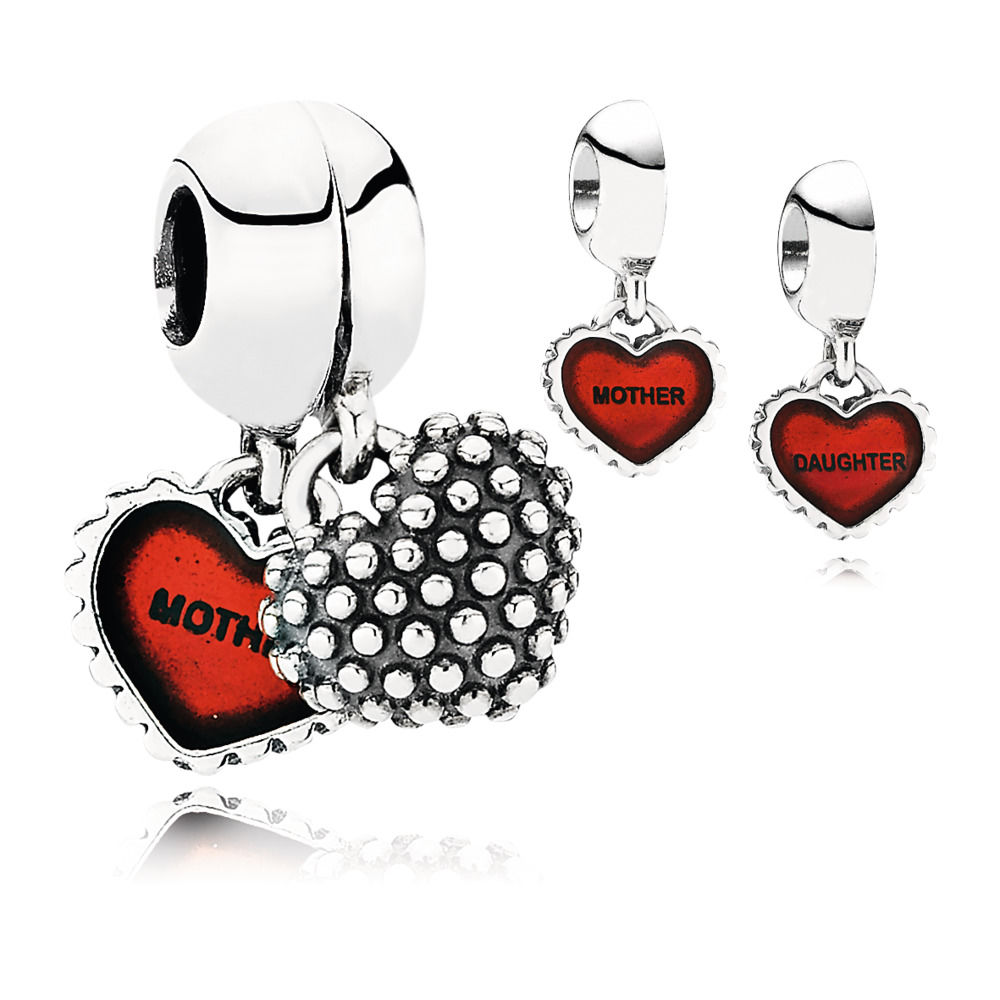 Pandora Mom & Daughter Charm Pendant 790950EN27