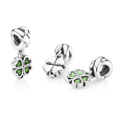 Pandora Charm con Pendente Quadrifoglio Verde 790572EN25