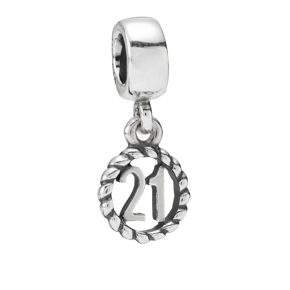 Pandora Charm with Pendant Twenty-One Years 790496