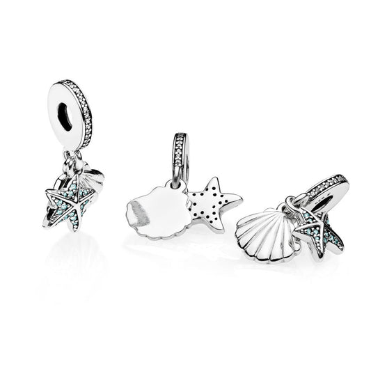 Pandora Pendente Stella Marina Tropicale e Conchiglia 792076CZF