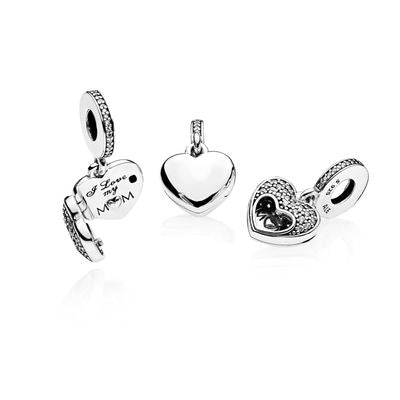 Pandora I Love My Mom Pendant Charm 792071CZ