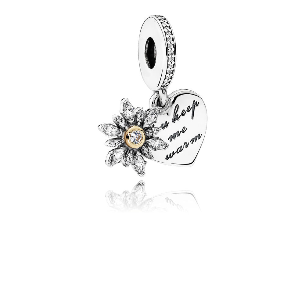 Pandora Charm Cuore & Fiocco di Neve 792012CZ