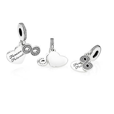 Pandora Friends Forever Pendant Charm 791948CZ