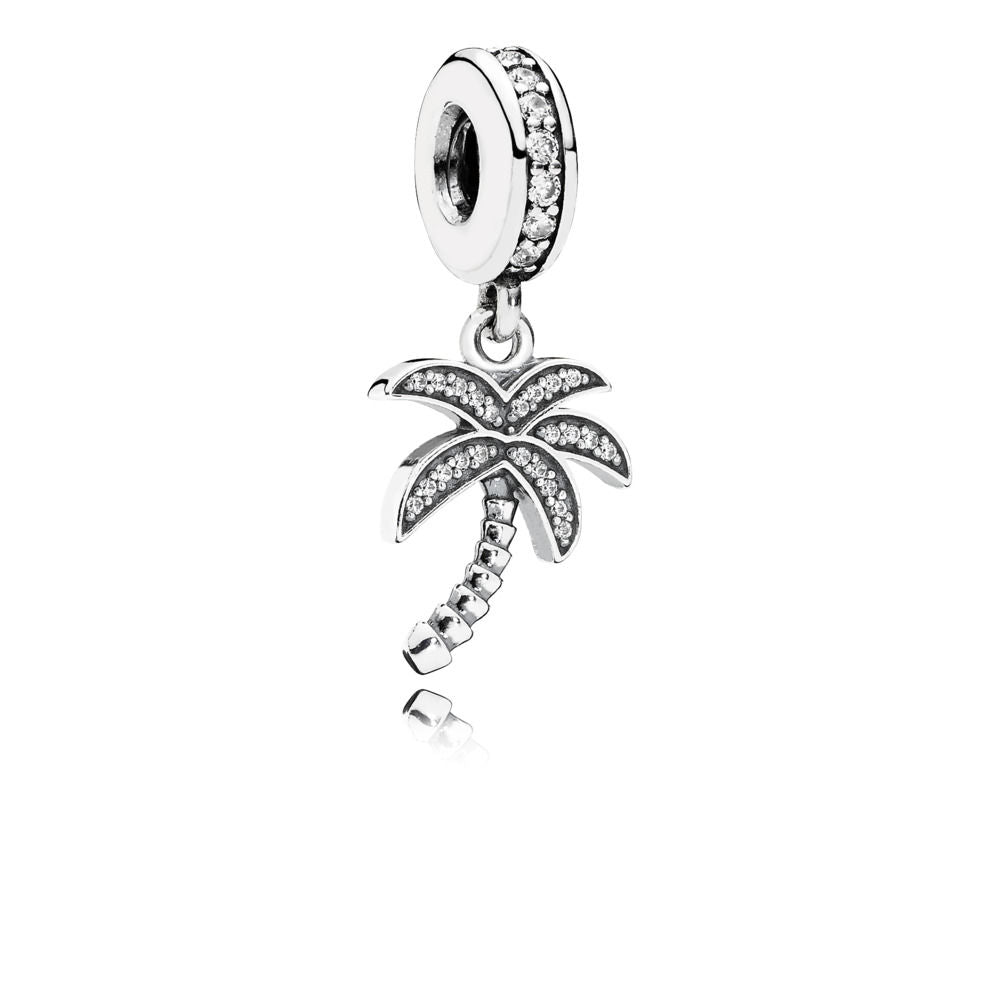 Pandora Sparkling Palm Tree Pendant Charm 791540CZ