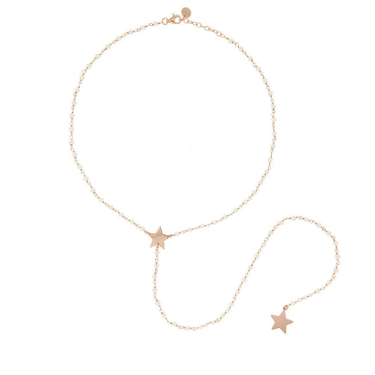 Collana Rue Des Mille Sciarpa Perle CL-PPN-CUO