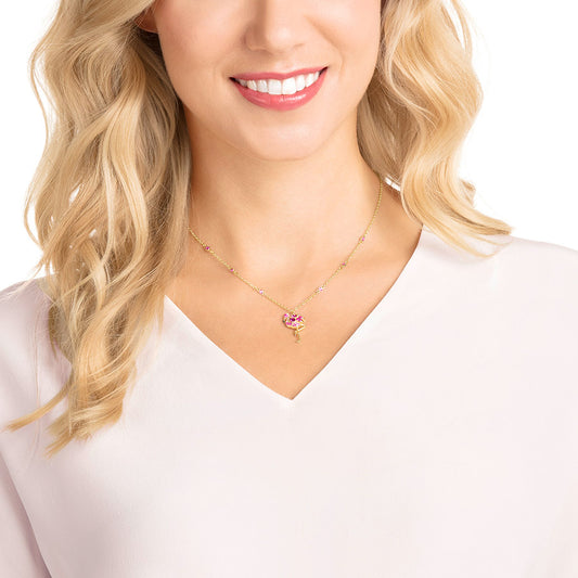 Swarovski Lime Flamingo Necklace 5375303
