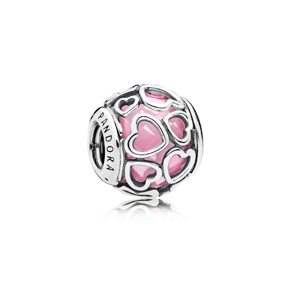 Pandora Charm Open Your Pink Heart 792036PCZ