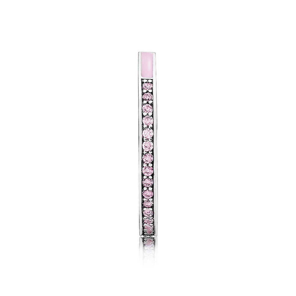 Pandora Pink Radiant Hearts Ring 191011PCZ