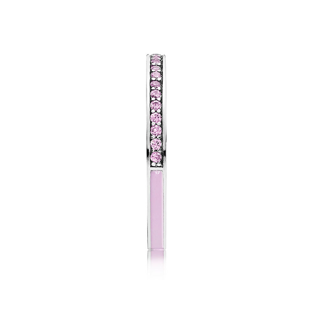 Pandora Pink Radiant Hearts Ring 191011PCZ