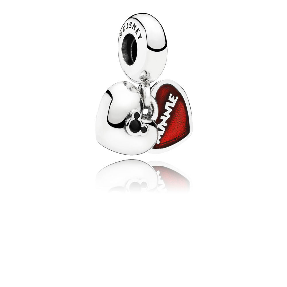 Pandora Disney, Charm Pendente Mickey Mouse & Minnie 791441NCK