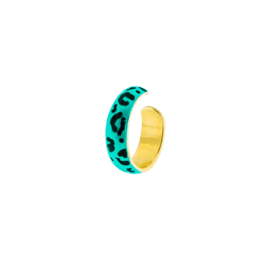 Earcuff Rue Des Mille Jungle Tribe Fascia Piccola Smalto Maculato EARJ-03G