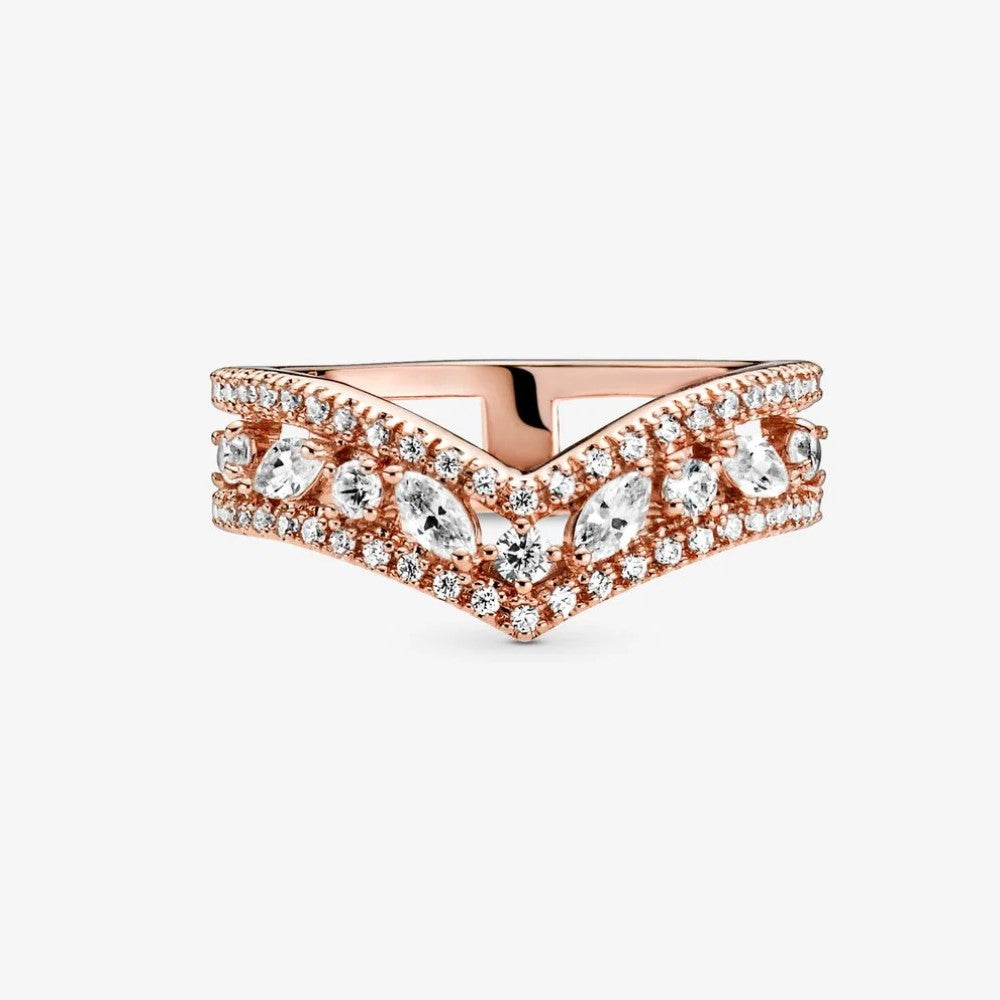 Anello Chevron Pandora Doppio Taglio Marquise 189095C01