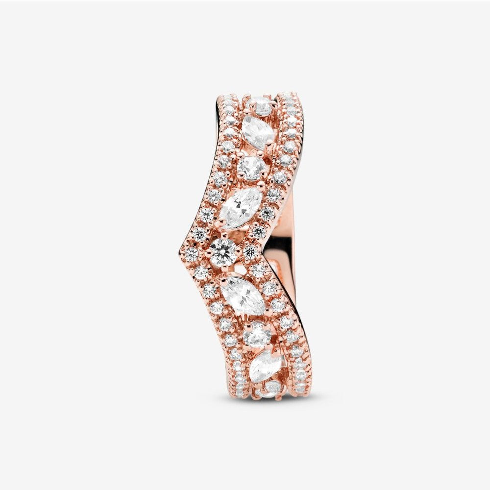 Anello Chevron Pandora Doppio Taglio Marquise 189095C01