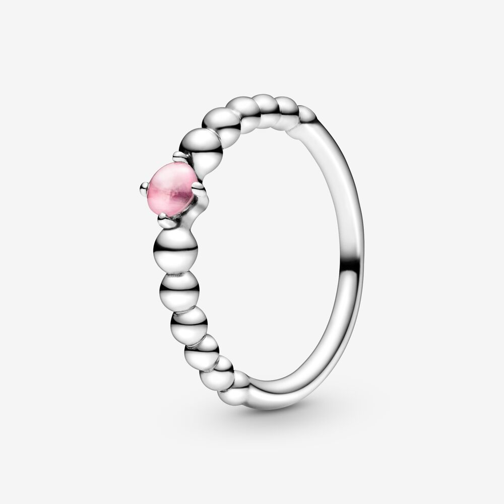 Anello Pandora Rosa Decorato con Sfere 198598C09