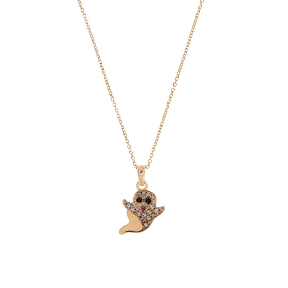 Girocollo Rue Des Mille Con Soggetto Zirconi Fantasma GRZ-007-FANT-AU