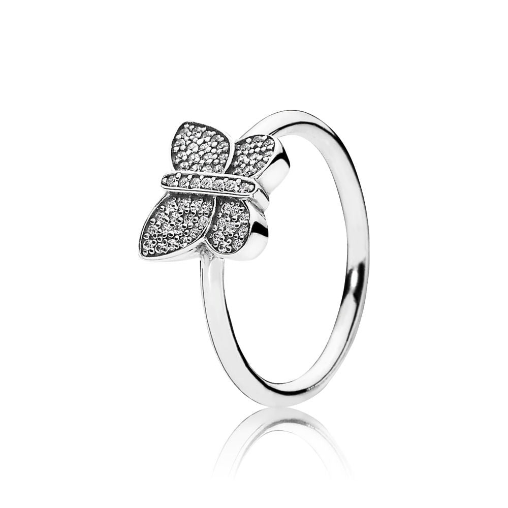 Pandora Sparkling Butterfly Ring 190938CZ