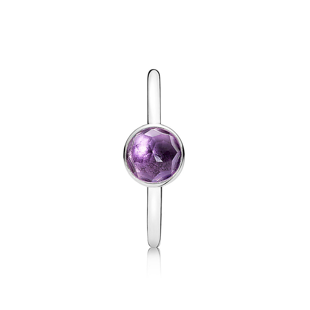 Anello Pandora Goccia Di Febbraio 191012SAM