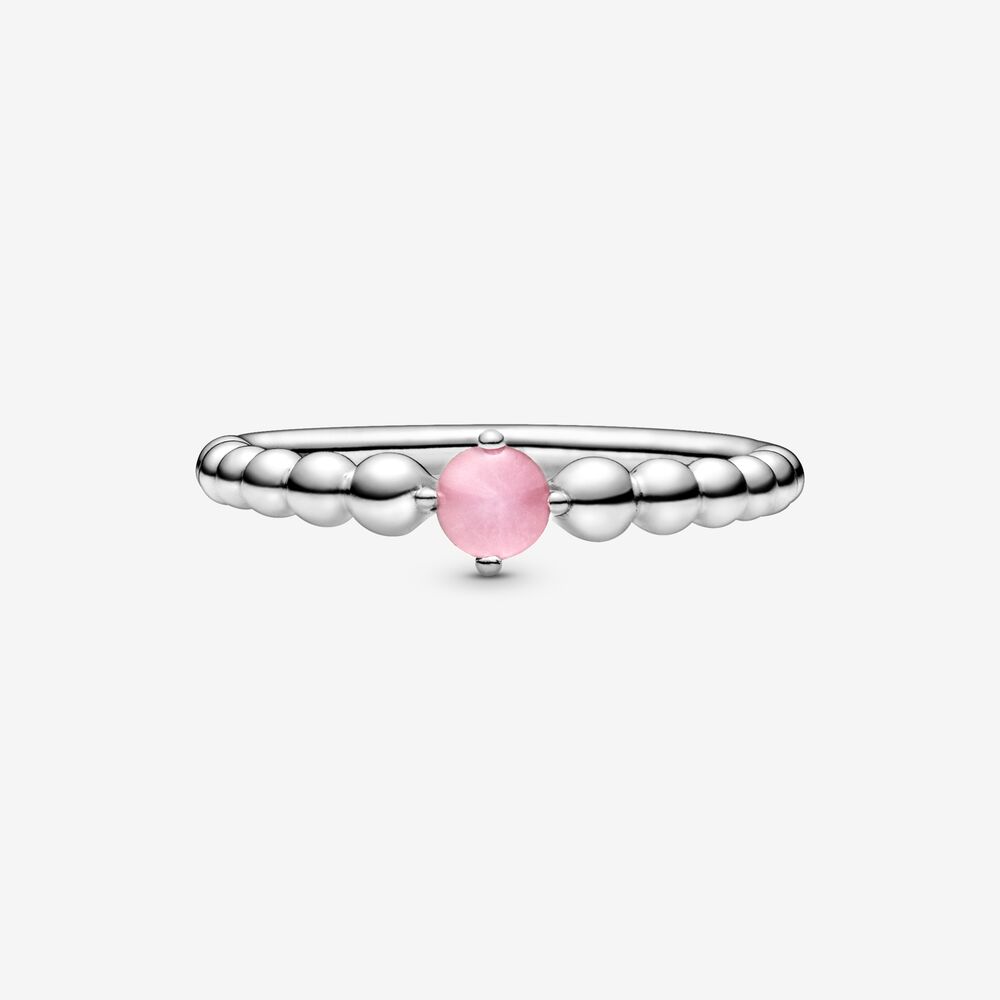 Anello Pandora Rosa Decorato con Sfere 198598C09