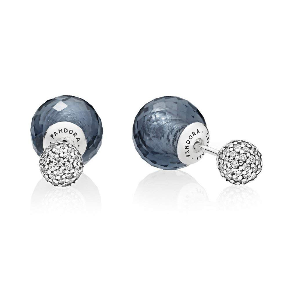 Orecchini Pandora Gocce Notturne Luminose 296355NBC